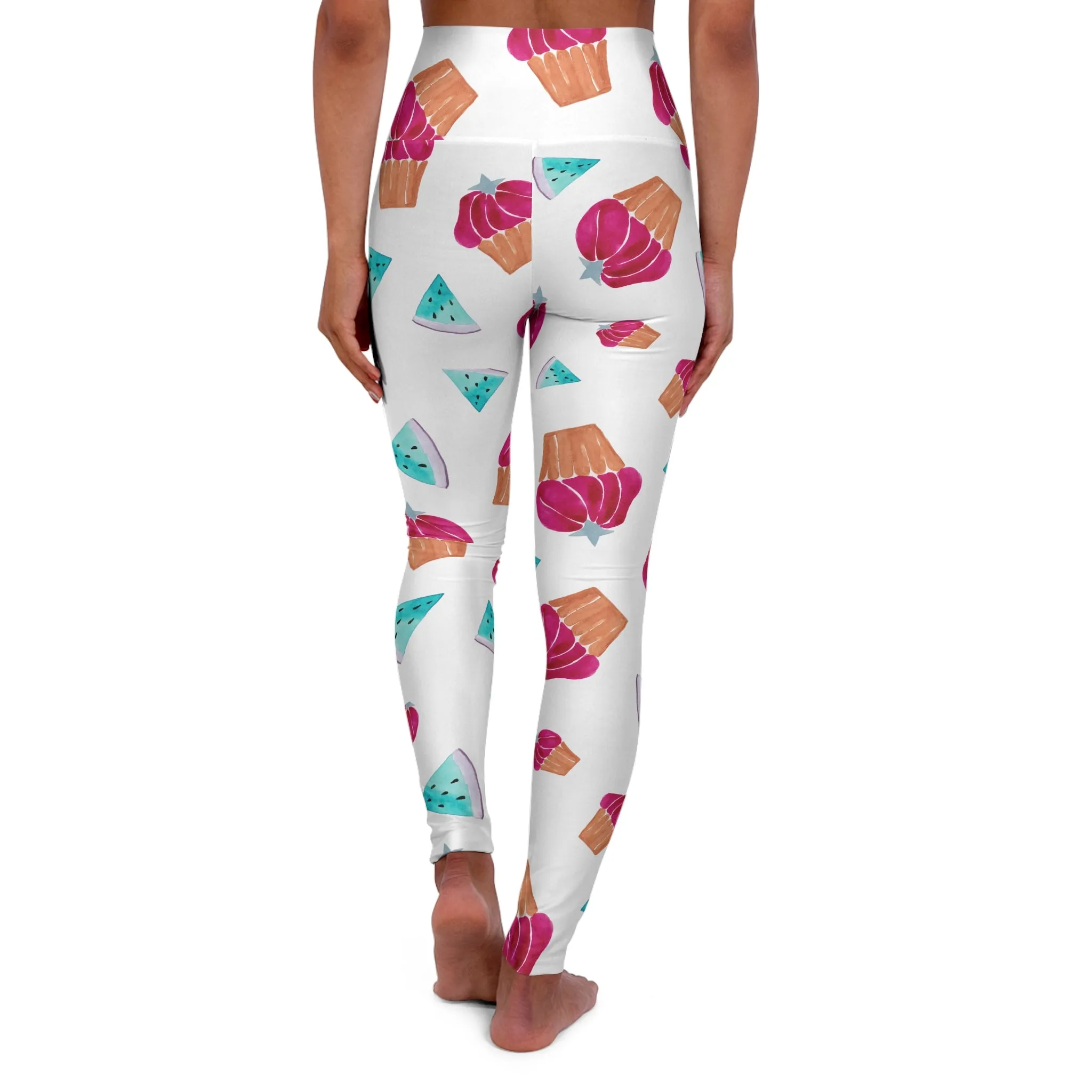 Festive Candy Cane High Waisted Yoga Leggings - Holiday Activewear for Comfort and Style