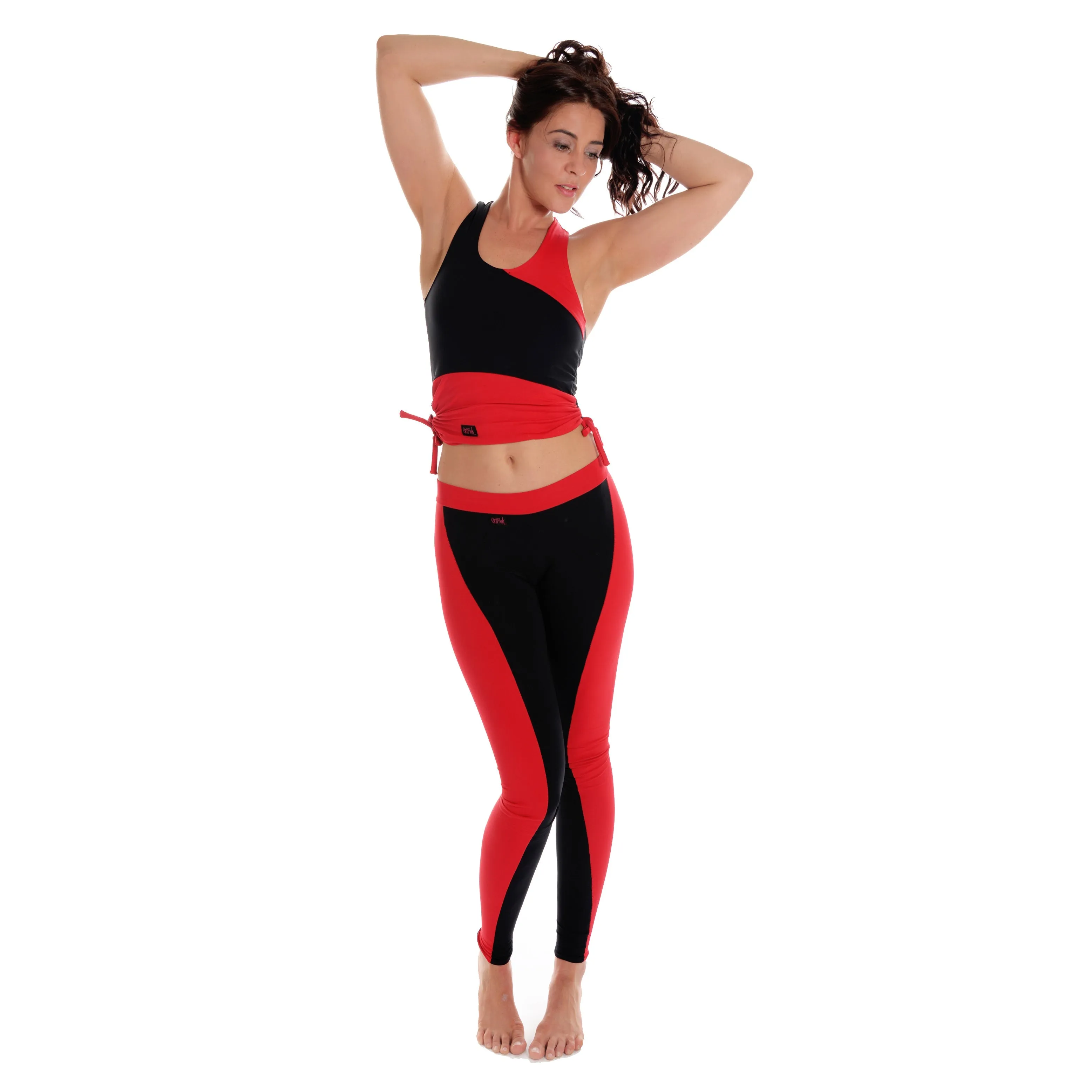 Fitness Leggings - Black / Red
