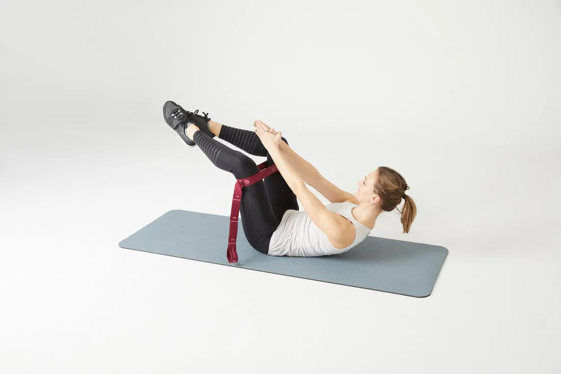 Fitness Resistance Textile Band 10 kg - Burgundy