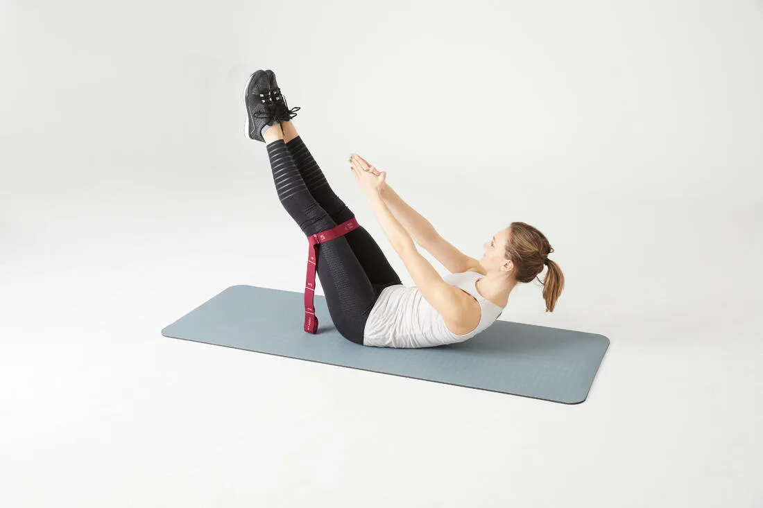 Fitness Resistance Textile Band 10 kg - Burgundy
