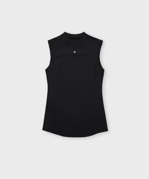 FORDI Mockneck Sleeveless T-Shirt - Black