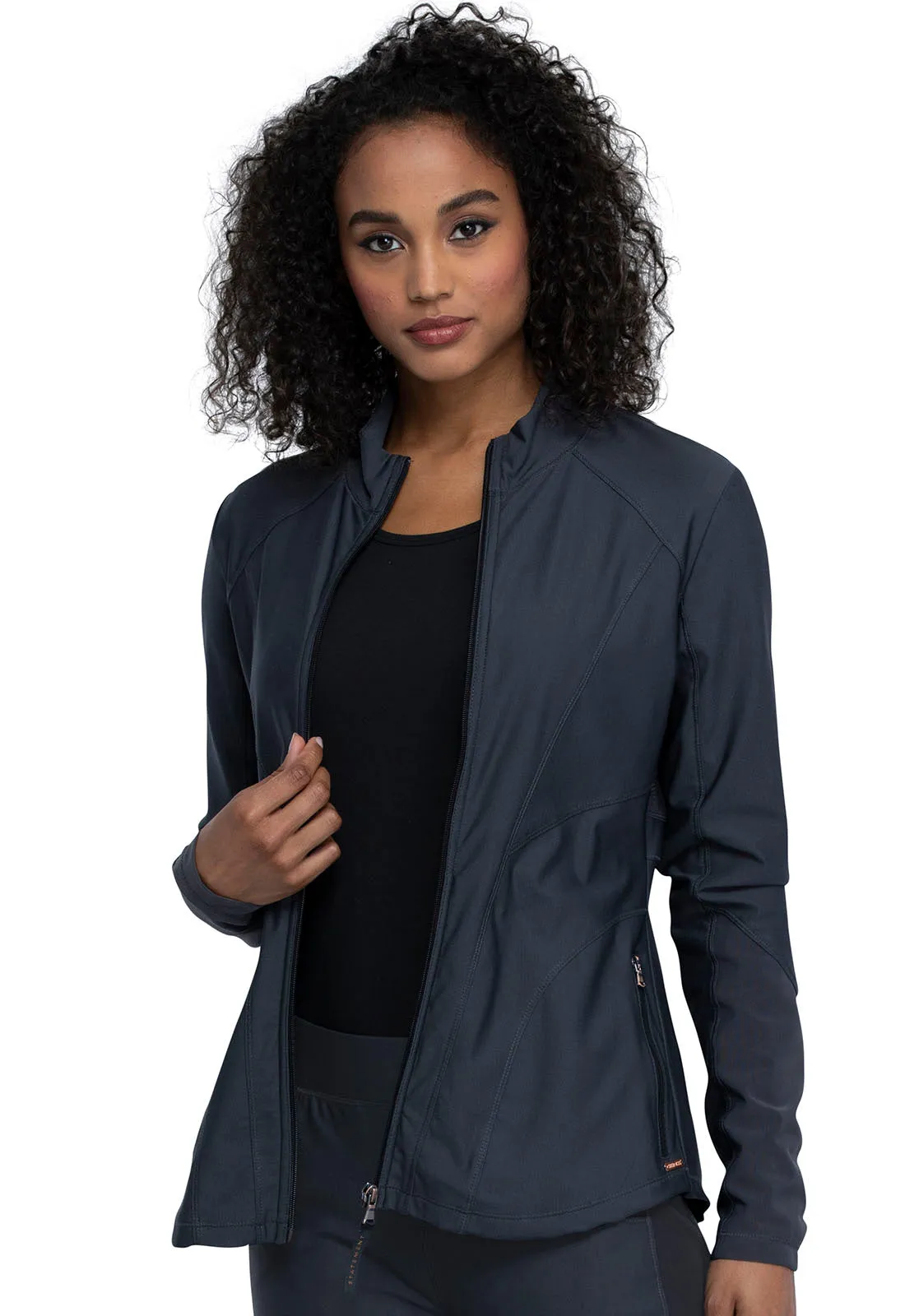 Form CK390 Zip Front Jacket Pewter