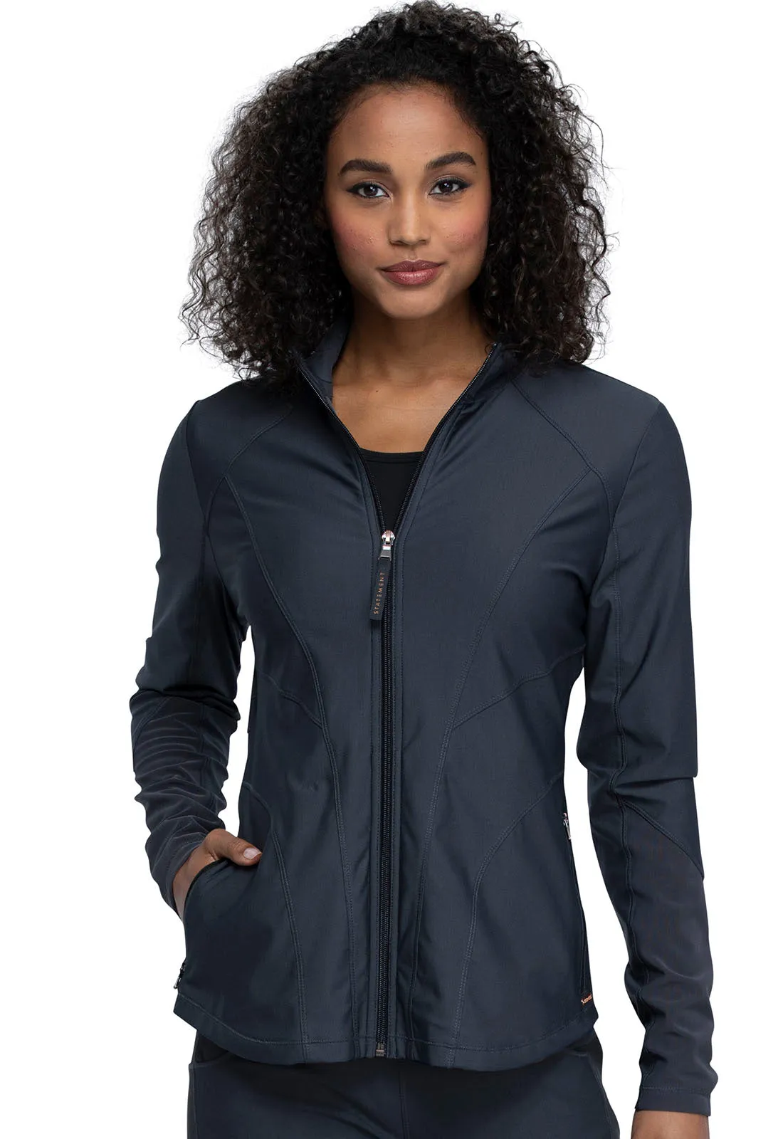 Form CK390 Zip Front Jacket Pewter