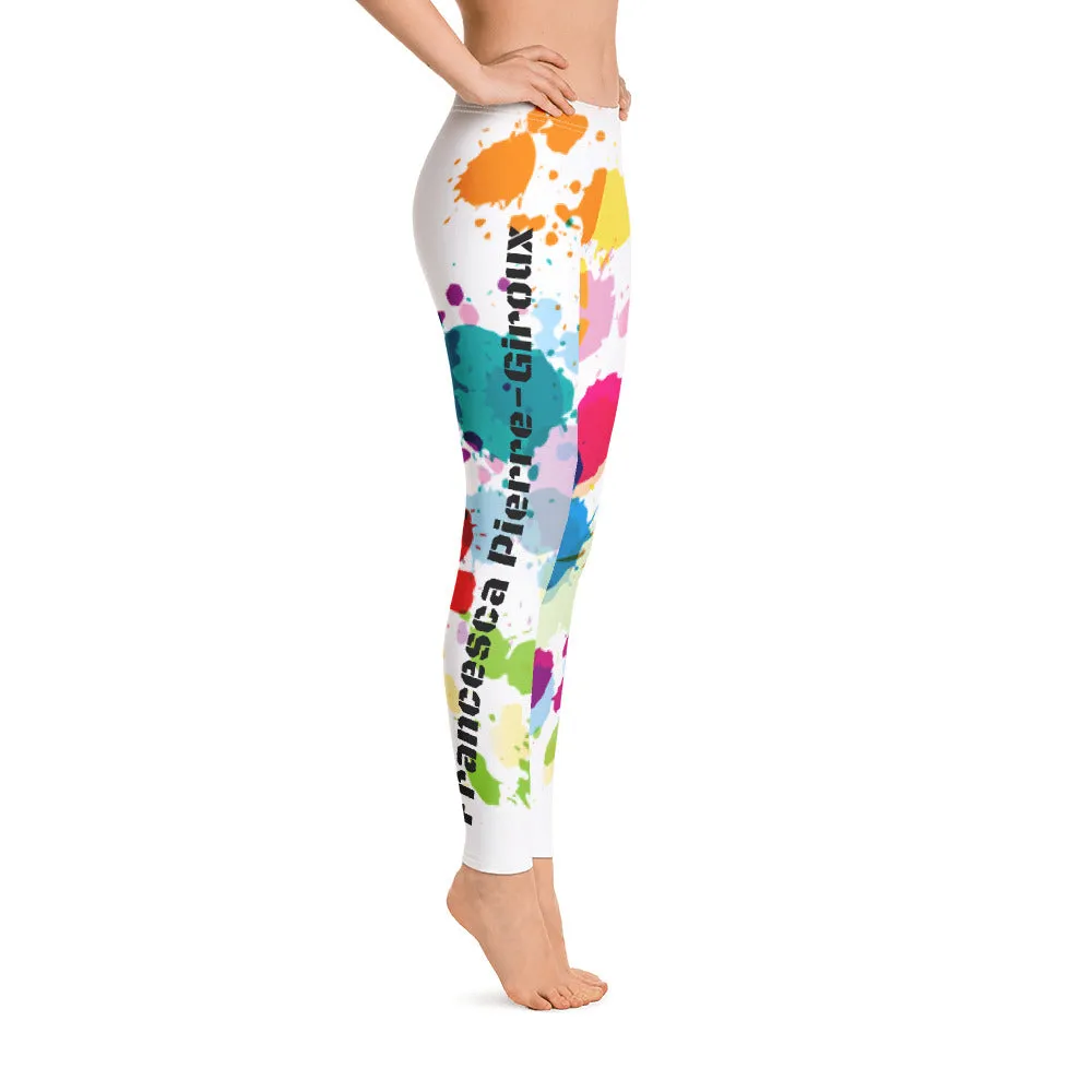 Francesca Pierre-Giroux Crayon Colored Yoga pants Leggings for exercise and fitness