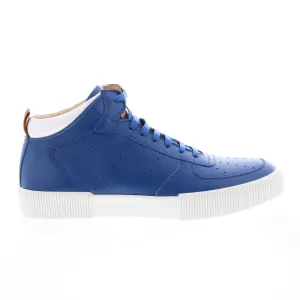 French Connection Dion FC7211H Mens Blue Leather Lifestyle Sneakers Shoes