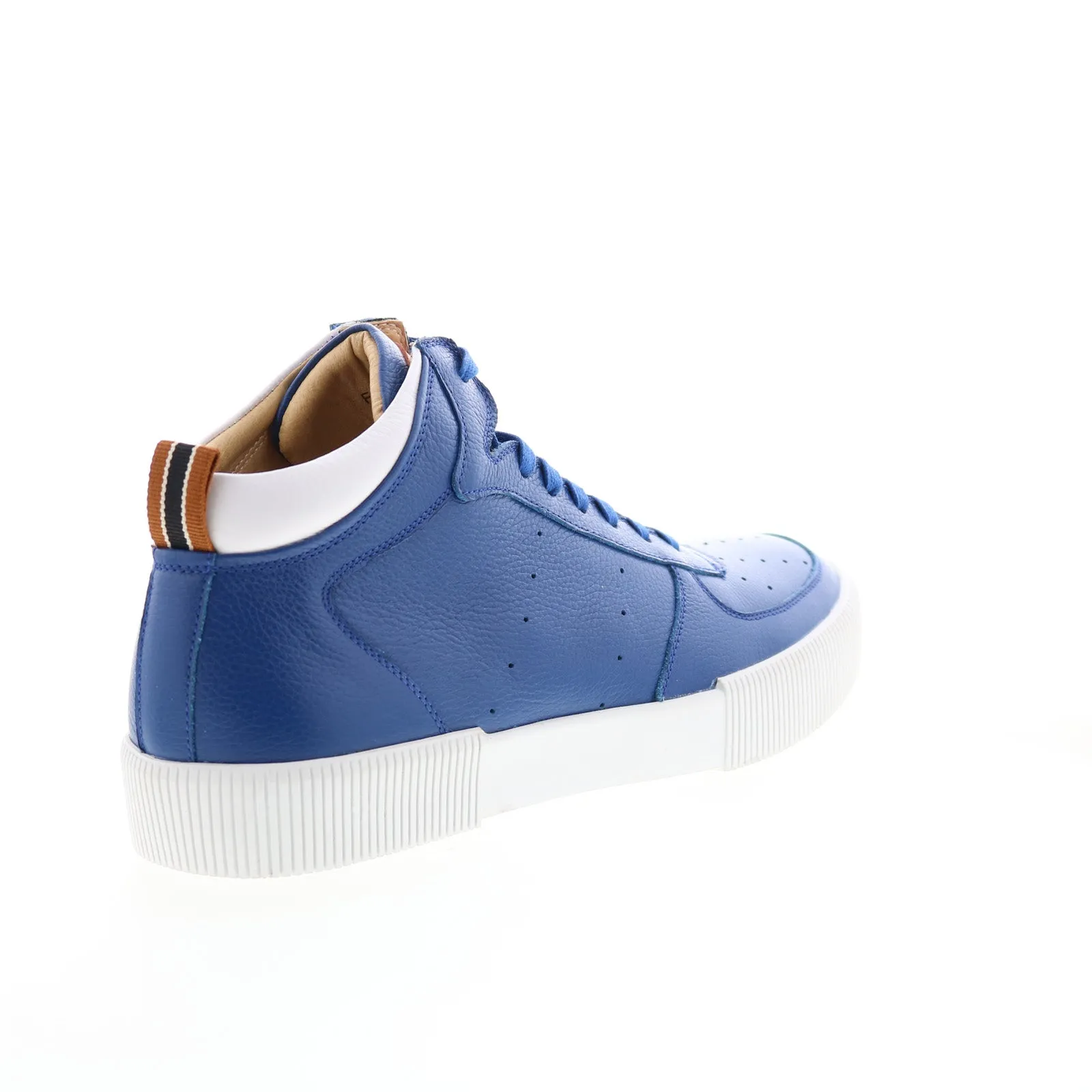 French Connection Dion FC7211H Mens Blue Leather Lifestyle Sneakers Shoes