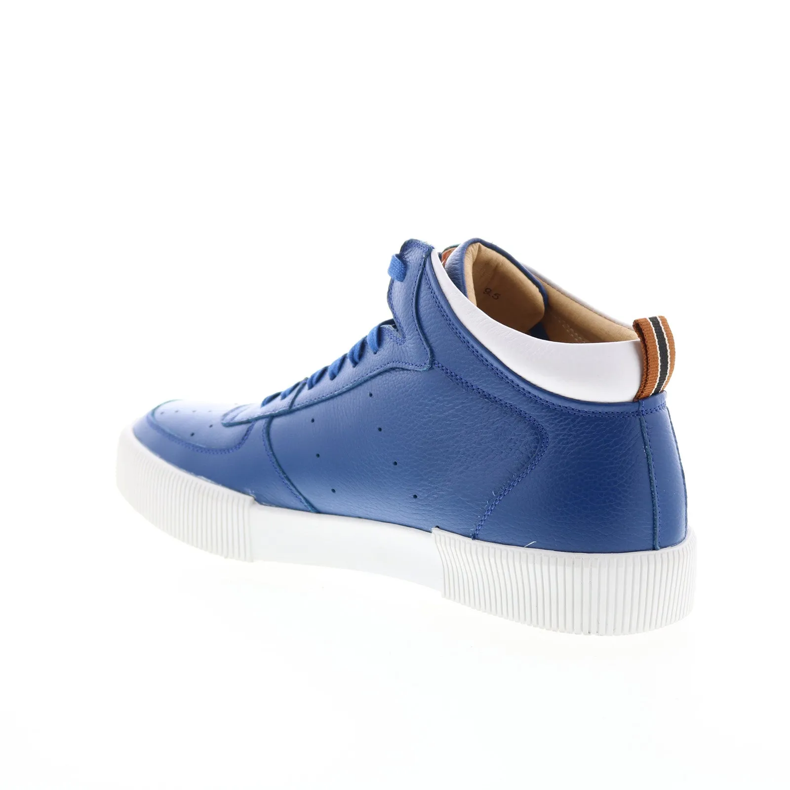 French Connection Dion FC7211H Mens Blue Leather Lifestyle Sneakers Shoes