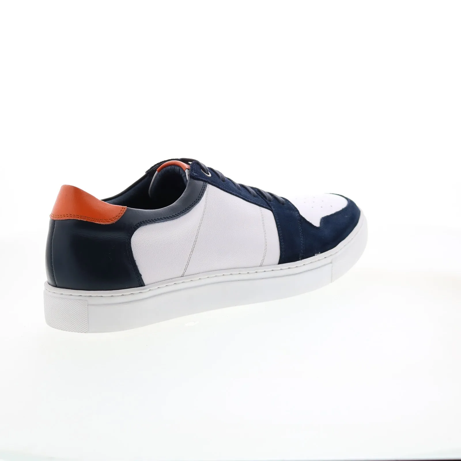 French Connection Fender FC7208L Mens Blue Leather Lifestyle Sneakers Shoes