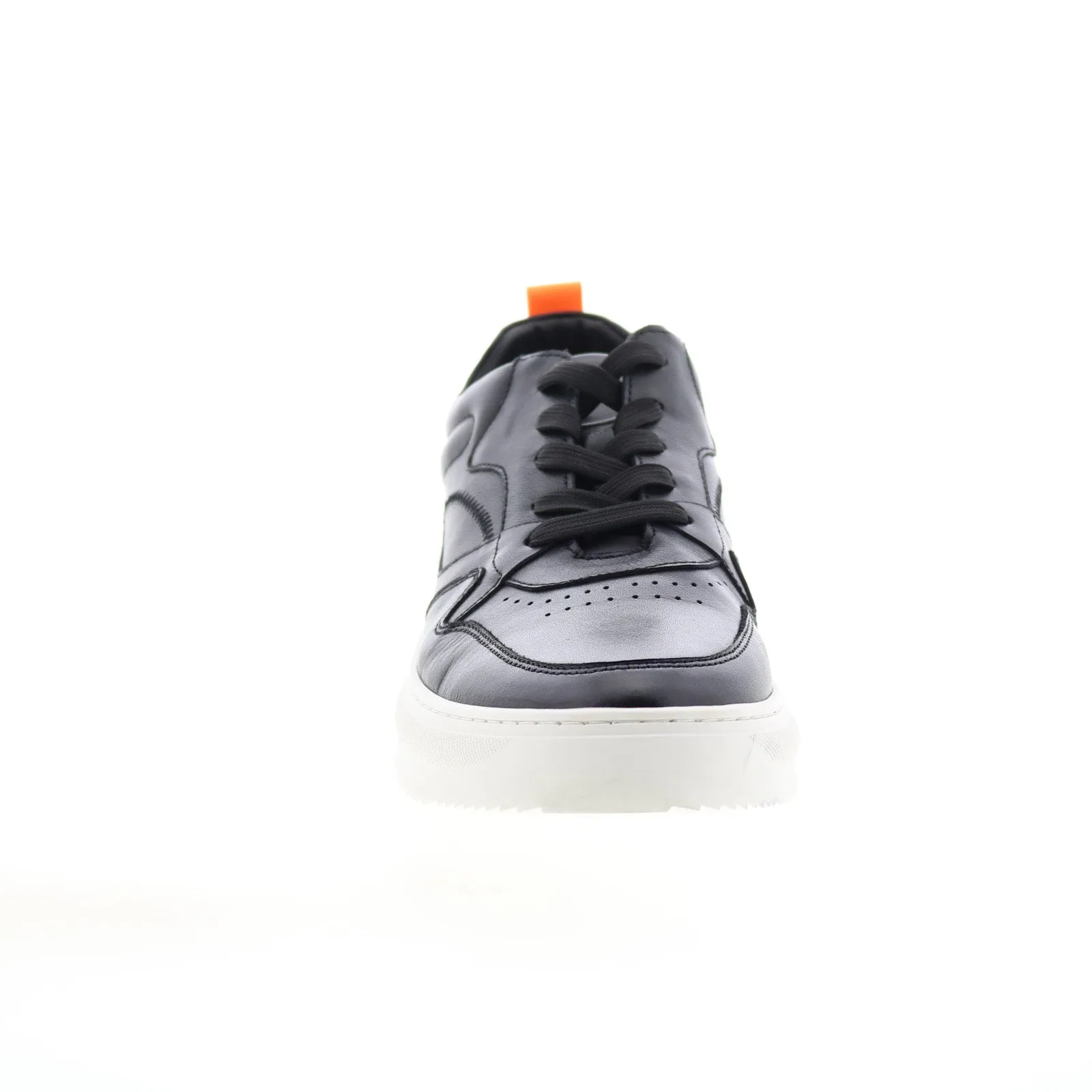 French Connection Zeke FC7220L Mens Black Leather Lifestyle Sneakers Shoes