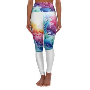 Frosted Daydreams High Waisted Yoga Leggings for Active Lifestyle