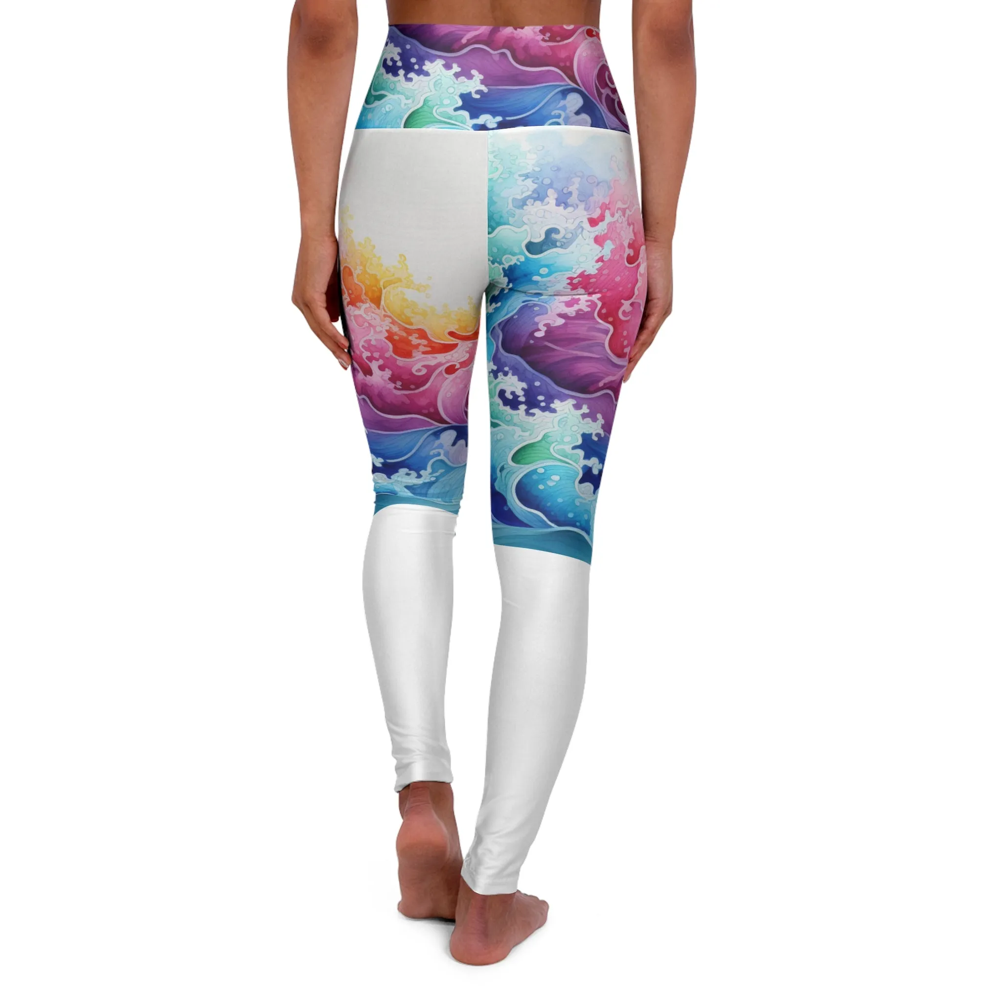 Frosted Daydreams High Waisted Yoga Leggings for Active Lifestyle