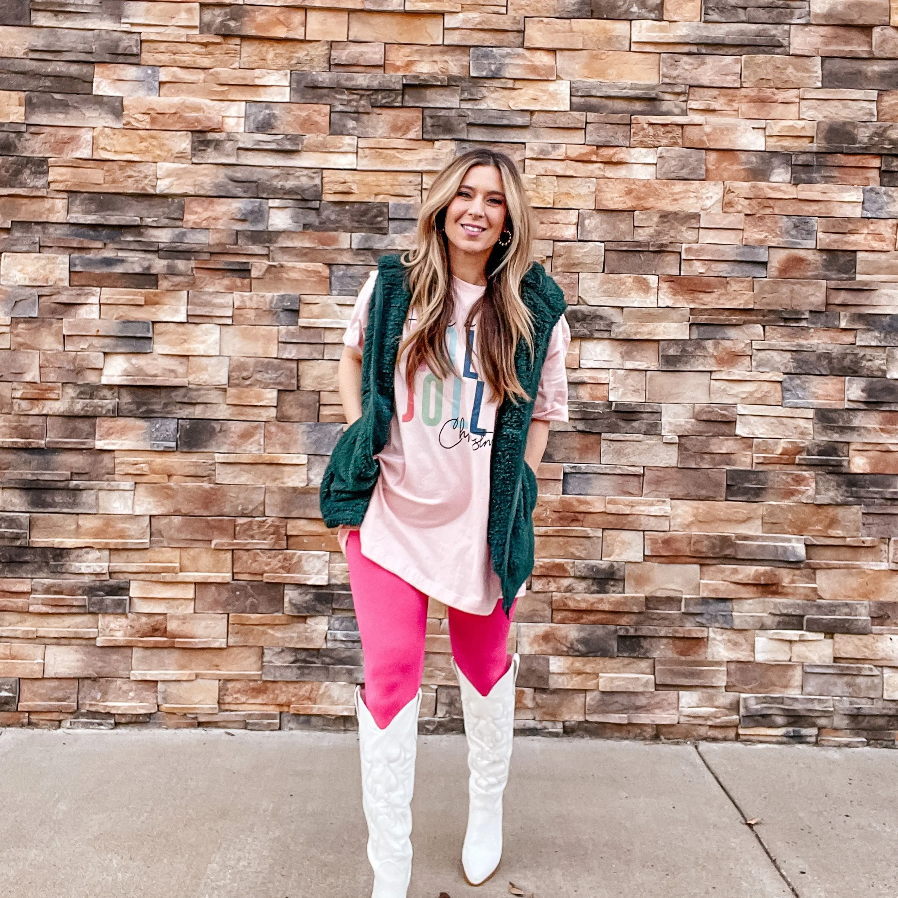 Fuschia Brushed Microfiber Leggings