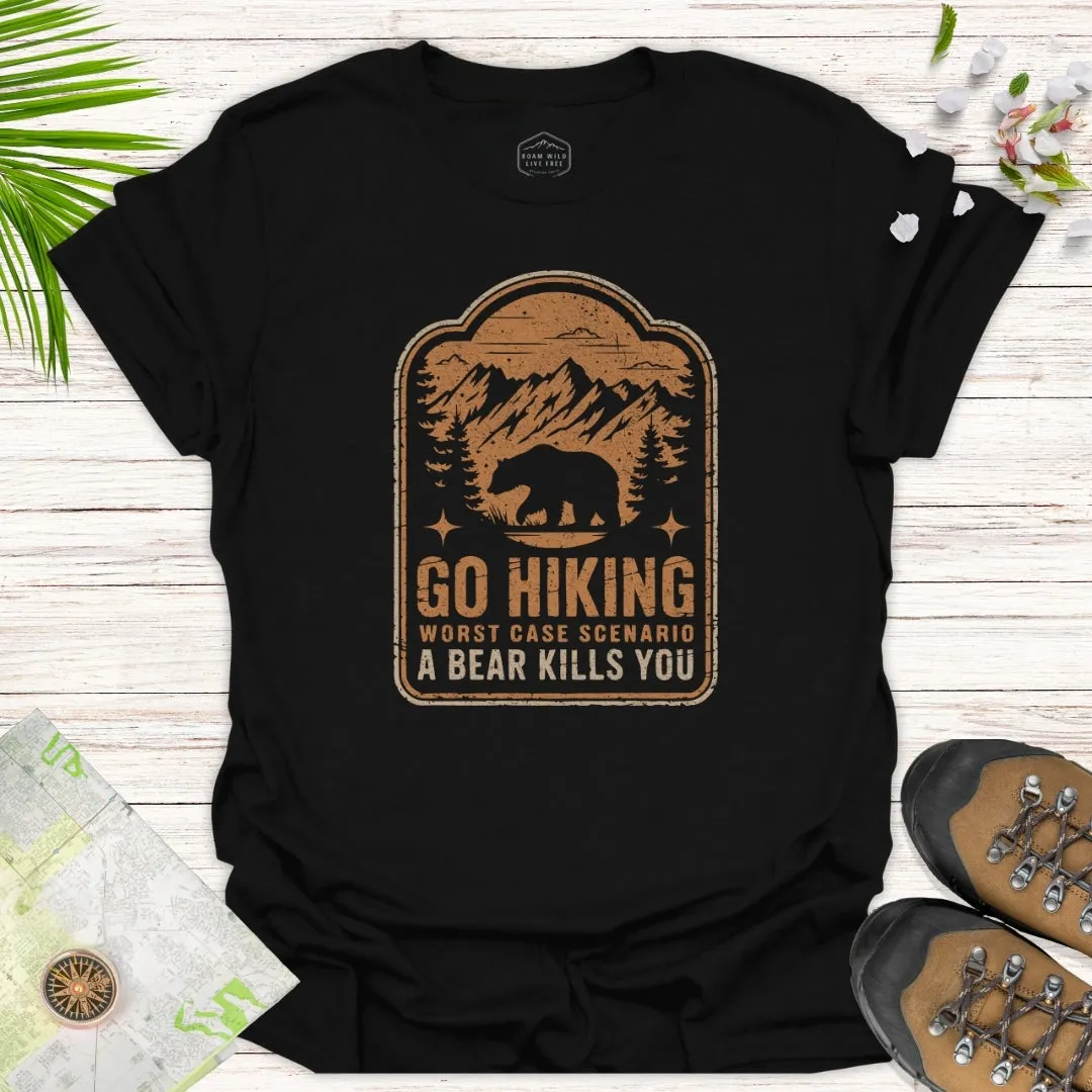 Go Hiking Badge Unisex T-Shirt
