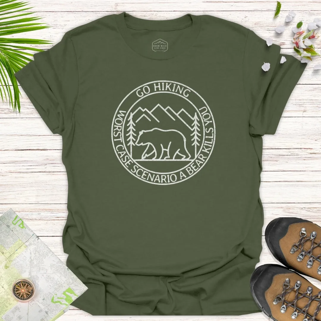 Go Hiking Simple Line Unisex T-Shirt