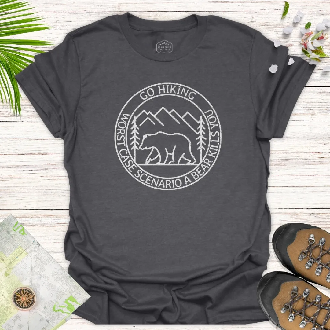 Go Hiking Simple Line Unisex T-Shirt