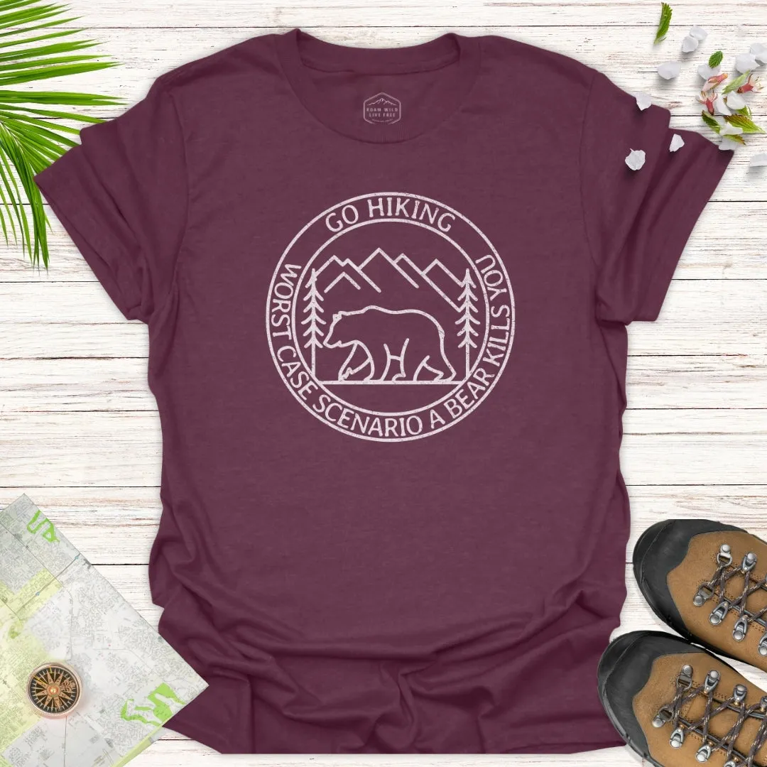 Go Hiking Simple Line Unisex T-Shirt