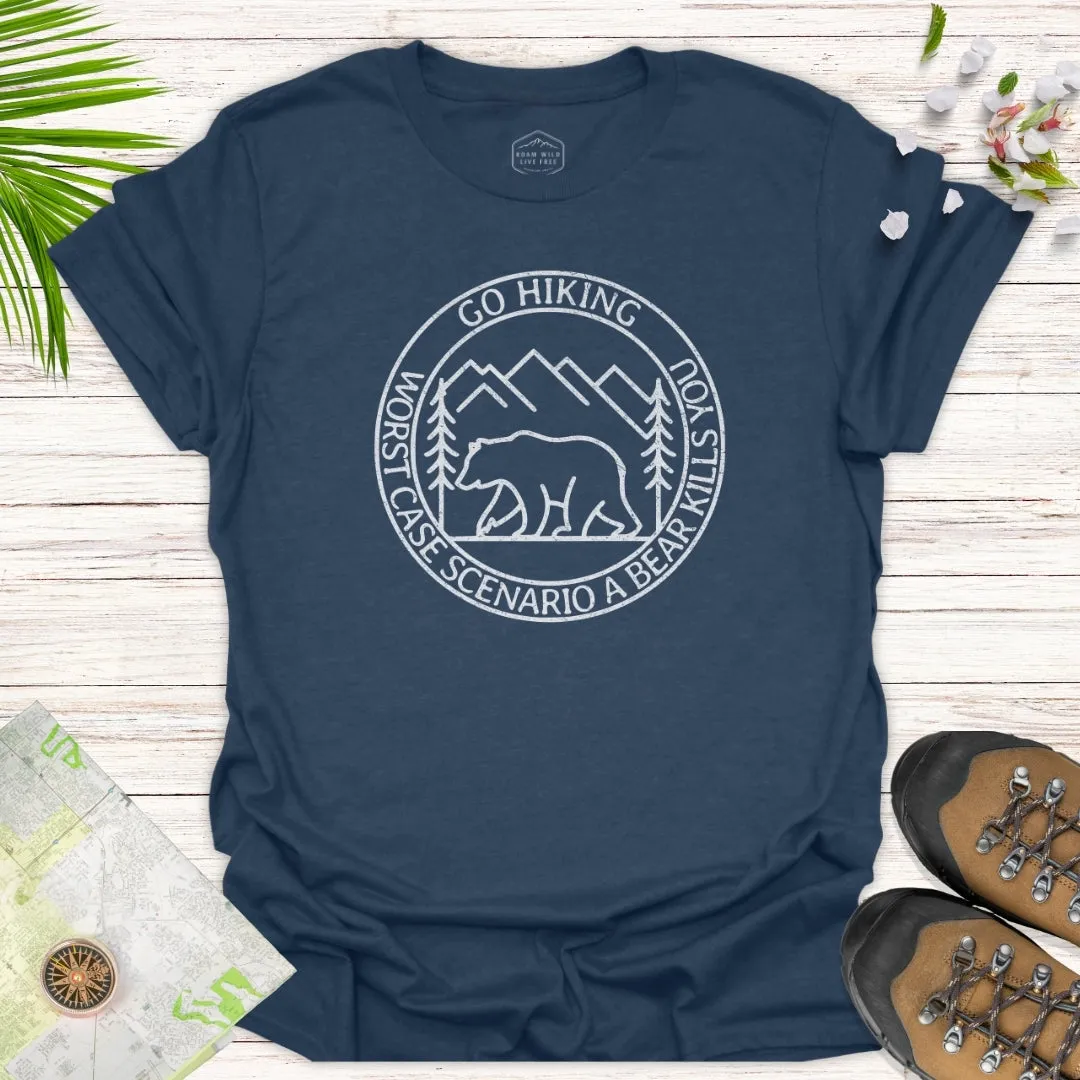 Go Hiking Simple Line Unisex T-Shirt