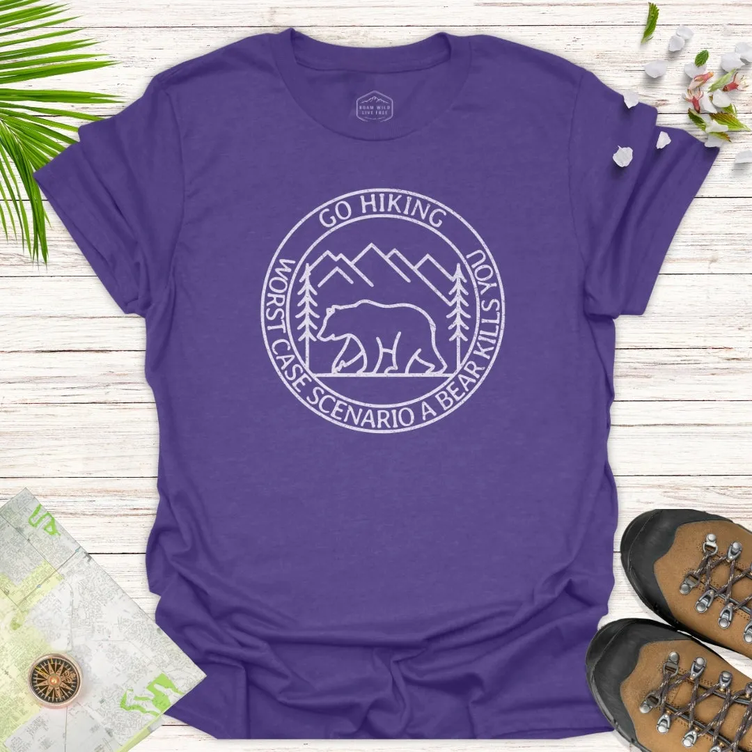 Go Hiking Simple Line Unisex T-Shirt