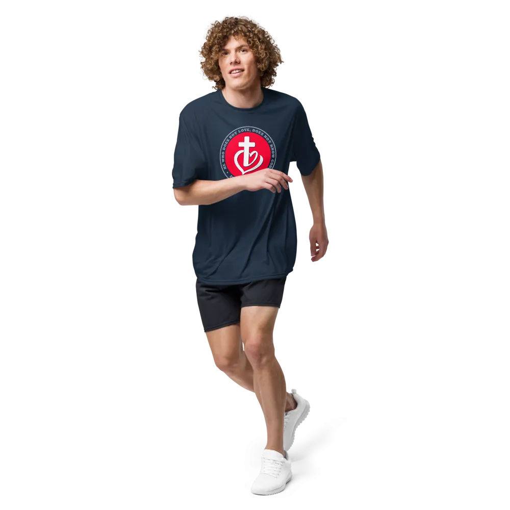 God is Love - Unisex performance crew neck t-shirt