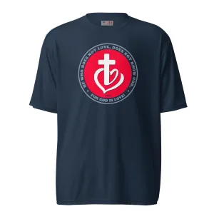 God is Love - Unisex performance crew neck t-shirt