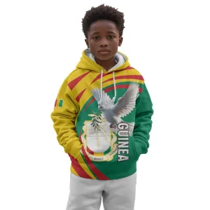 Guinea Kid Hoodie Coat Of Arms With Pigeon - Kente Pattern LT15