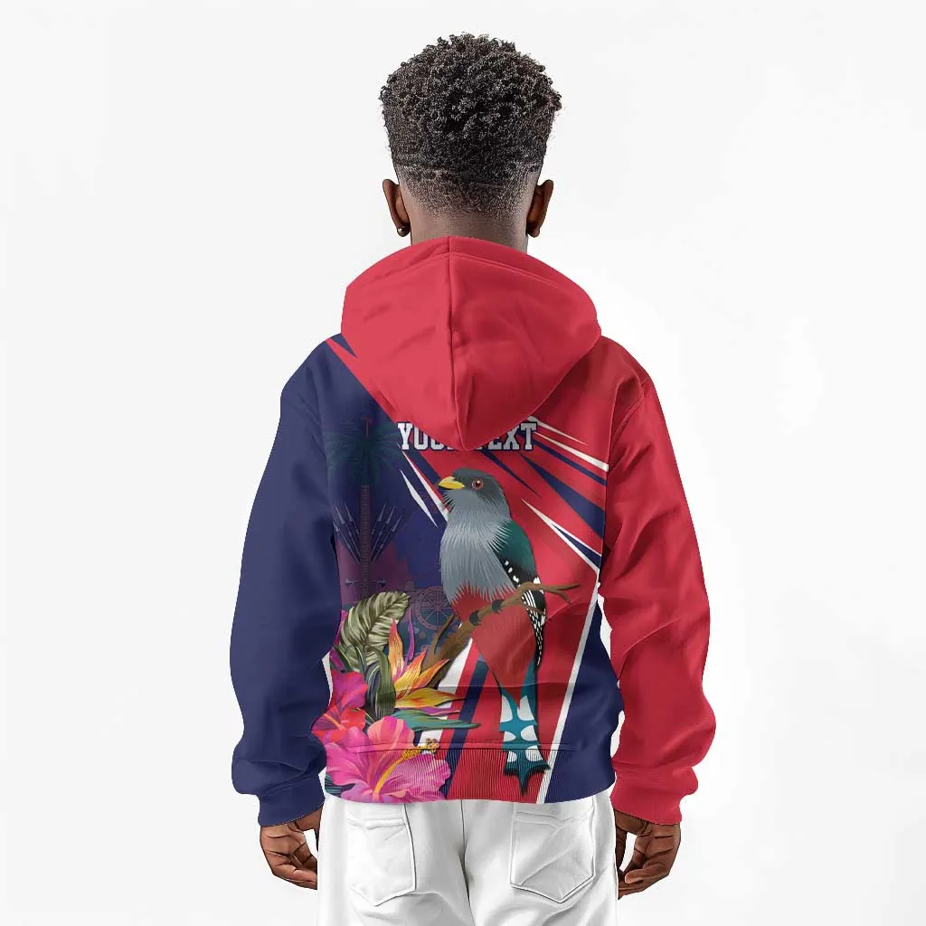 Haiti Personalized Kid Hoodie Hispaniolan Trogon Tropical Vibes LT7