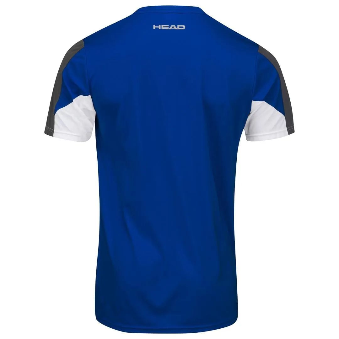 HEAD Club 22 Mens Tech Tennis T-Shirt - Royal Blue