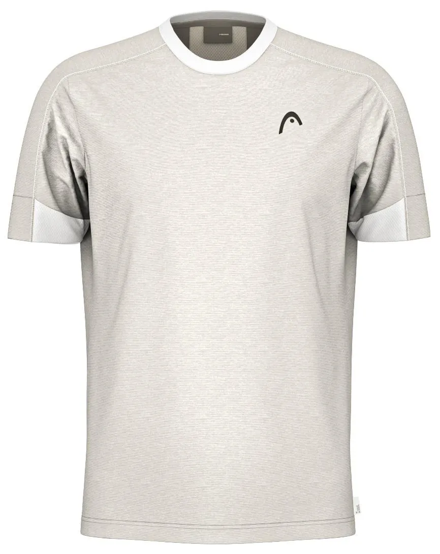 HEAD Play Tech Mens Tennis T-Shirt - White / Grey