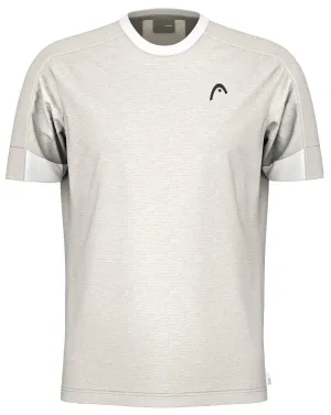 HEAD Play Tech Mens Tennis T-Shirt - White / Grey