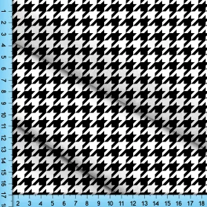 Herringbone Fabric By The Yard, Black and White Pattern Printed on the fabric of your choice