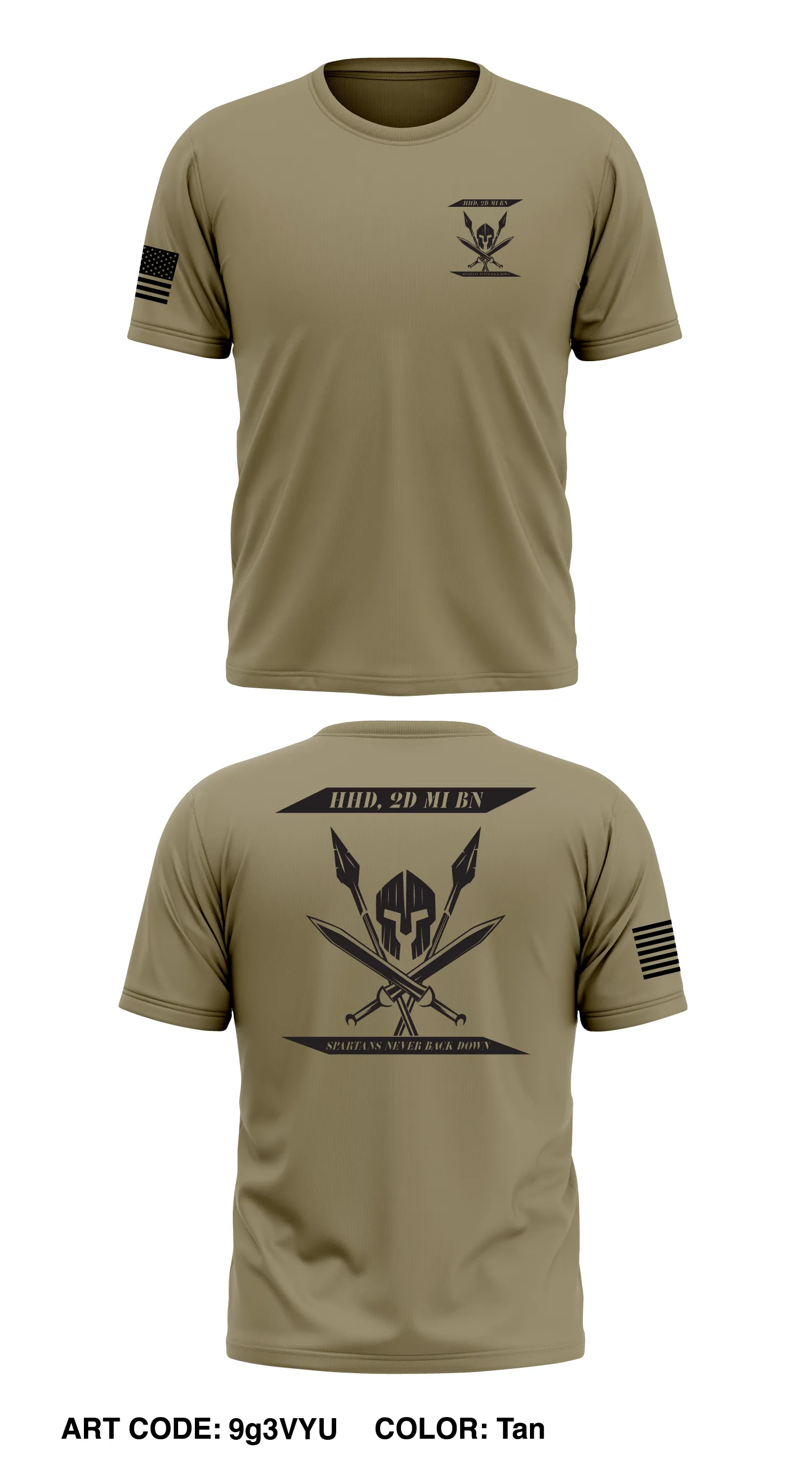 HHD, 2D MI BN, 66TH MI BDE Store 1 Core Men's SS Performance Tee - 9g3VYU