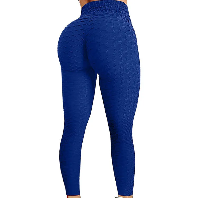 High Waist Workout Compression Bubble  Scrunch- Butt Stacked Gym Leggings