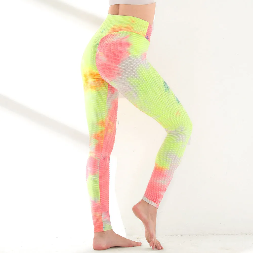 High Waist Workout Compression Bubble  Scrunch- Butt Stacked Gym Leggings