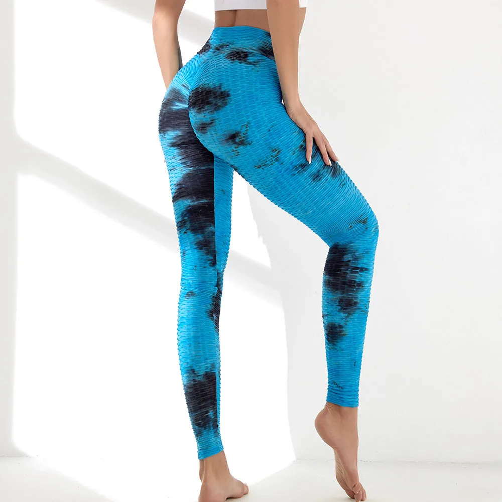 High Waist Workout Compression Bubble  Scrunch- Butt Stacked Gym Leggings