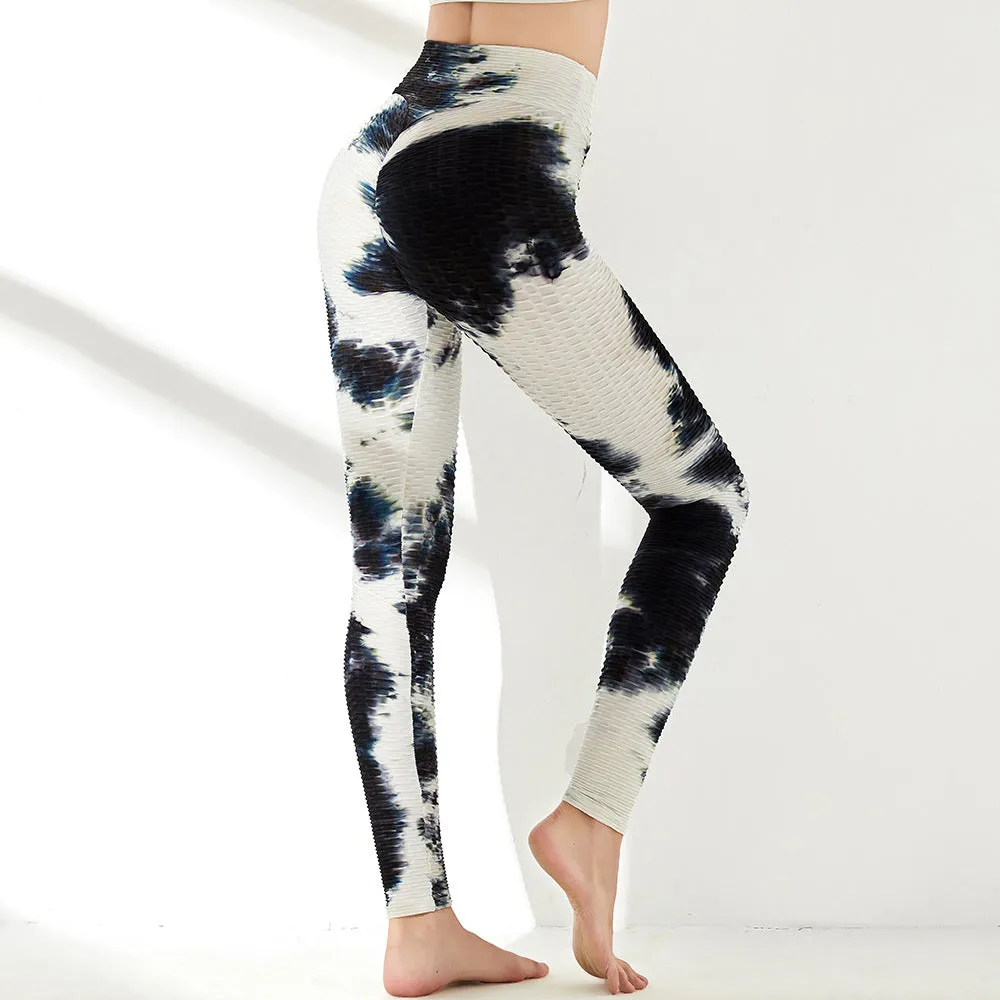 High Waist Workout Compression Bubble  Scrunch- Butt Stacked Gym Leggings