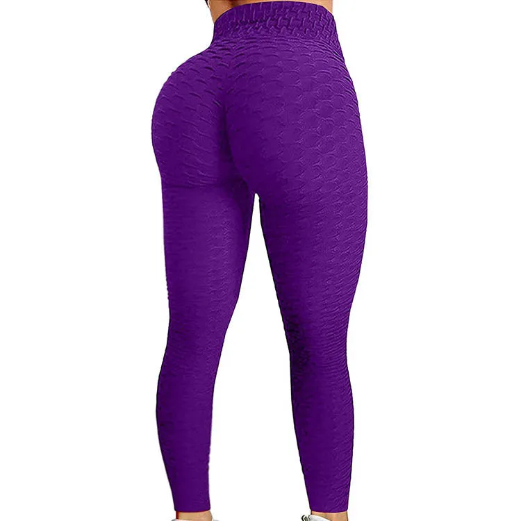High Waist Workout Compression Bubble  Scrunch- Butt Stacked Gym Leggings