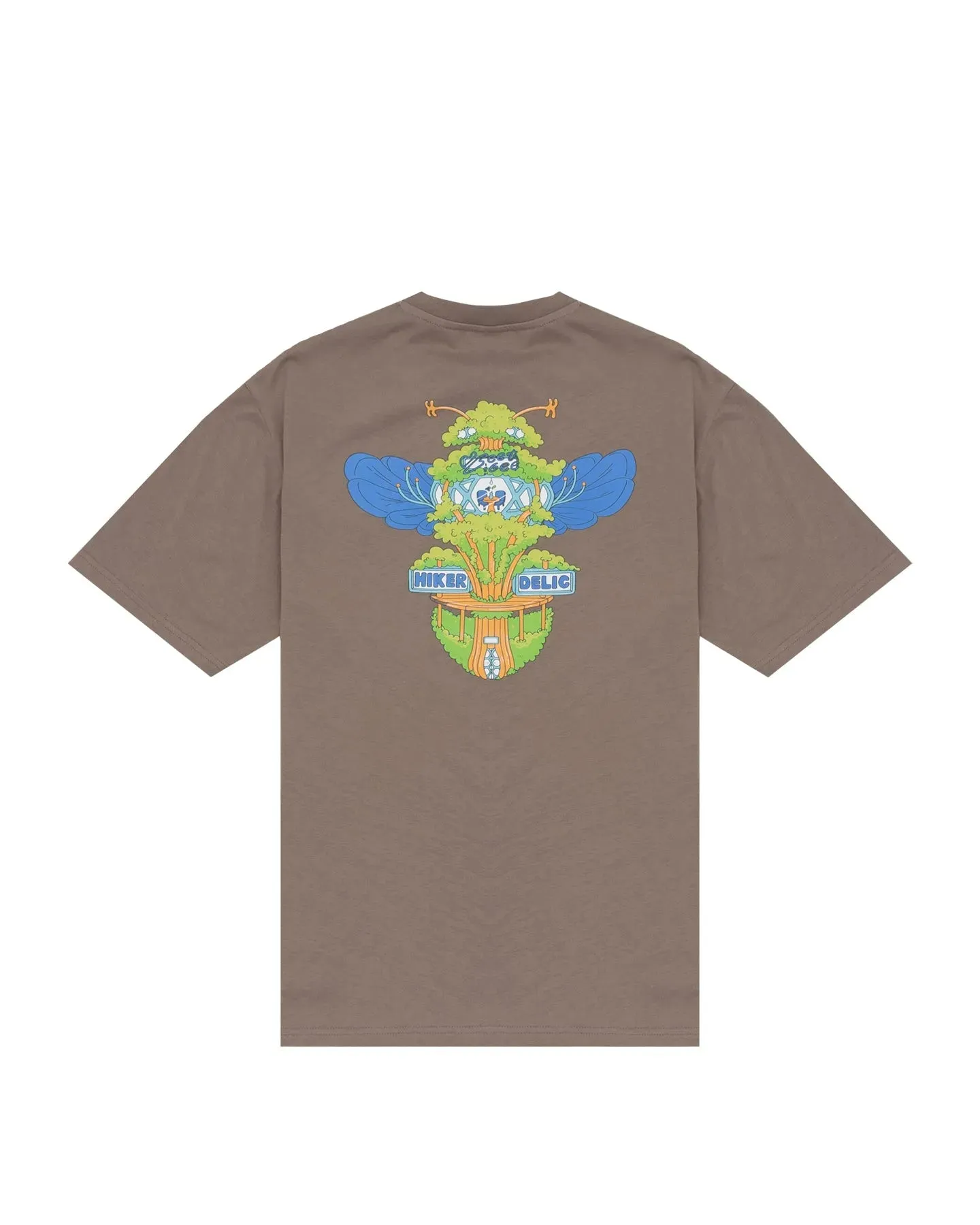 Hikerdelic Bee & Bee SS T-Shirt In Mushroom