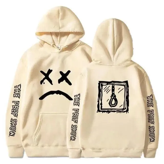 Hip Hop Hoodies Modern Hell Hood For Boy Men Women Hooded Pullover Male Female Cry Baby Hoodie Sweatshirts Women's Hoodie Peep Show Rap Music Men's Hip Hop Weep Rapper Sweater Warm Winter Sweater