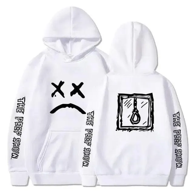 Hip Hop Hoodies Modern Hell Hood For Boy Men Women Hooded Pullover Male Female Cry Baby Hoodie Sweatshirts Women's Hoodie Peep Show Rap Music Men's Hip Hop Weep Rapper Sweater Warm Winter Sweater