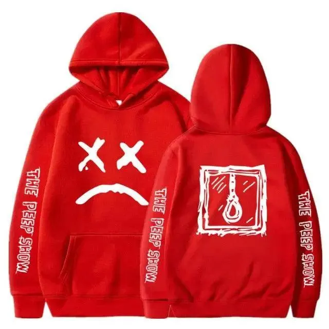 Hip Hop Hoodies Modern Hell Hood For Boy Men Women Hooded Pullover Male Female Cry Baby Hoodie Sweatshirts Women's Hoodie Peep Show Rap Music Men's Hip Hop Weep Rapper Sweater Warm Winter Sweater