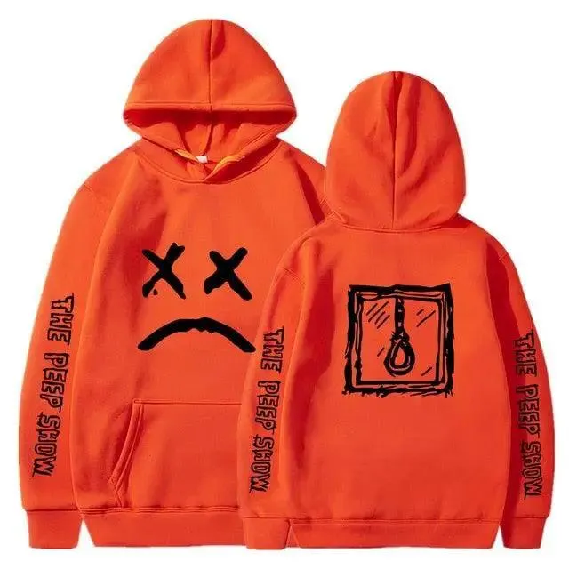 Hip Hop Hoodies Modern Hell Hood For Boy Men Women Hooded Pullover Male Female Cry Baby Hoodie Sweatshirts Women's Hoodie Peep Show Rap Music Men's Hip Hop Weep Rapper Sweater Warm Winter Sweater