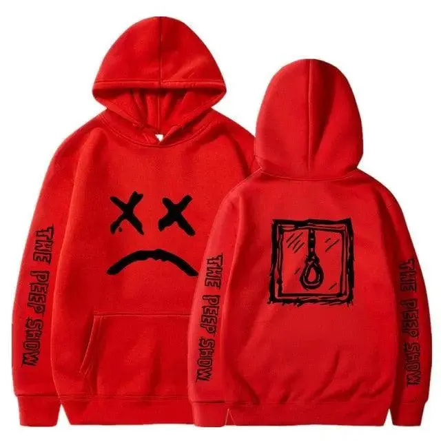 Hip Hop Hoodies Modern Hell Hood For Boy Men Women Hooded Pullover Male Female Cry Baby Hoodie Sweatshirts Women's Hoodie Peep Show Rap Music Men's Hip Hop Weep Rapper Sweater Warm Winter Sweater