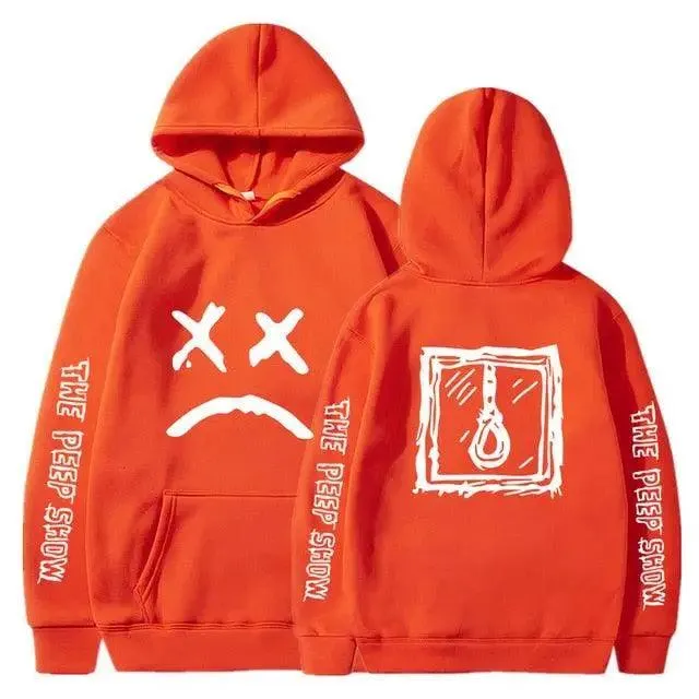 Hip Hop Hoodies Modern Hell Hood For Boy Men Women Hooded Pullover Male Female Cry Baby Hoodie Sweatshirts Women's Hoodie Peep Show Rap Music Men's Hip Hop Weep Rapper Sweater Warm Winter Sweater
