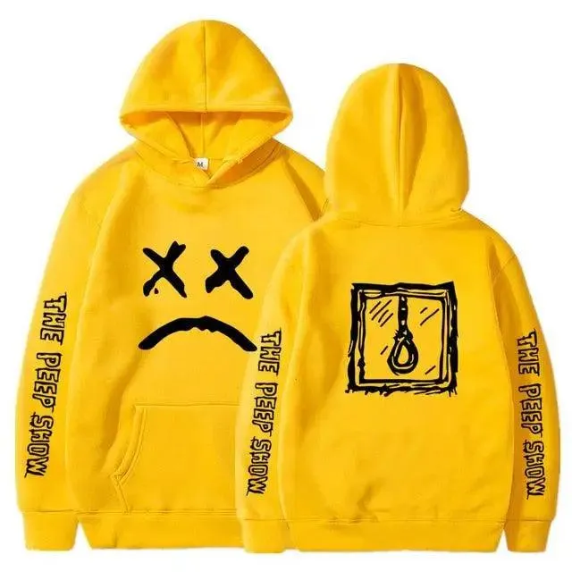 Hip Hop Hoodies Modern Hell Hood For Boy Men Women Hooded Pullover Male Female Cry Baby Hoodie Sweatshirts Women's Hoodie Peep Show Rap Music Men's Hip Hop Weep Rapper Sweater Warm Winter Sweater