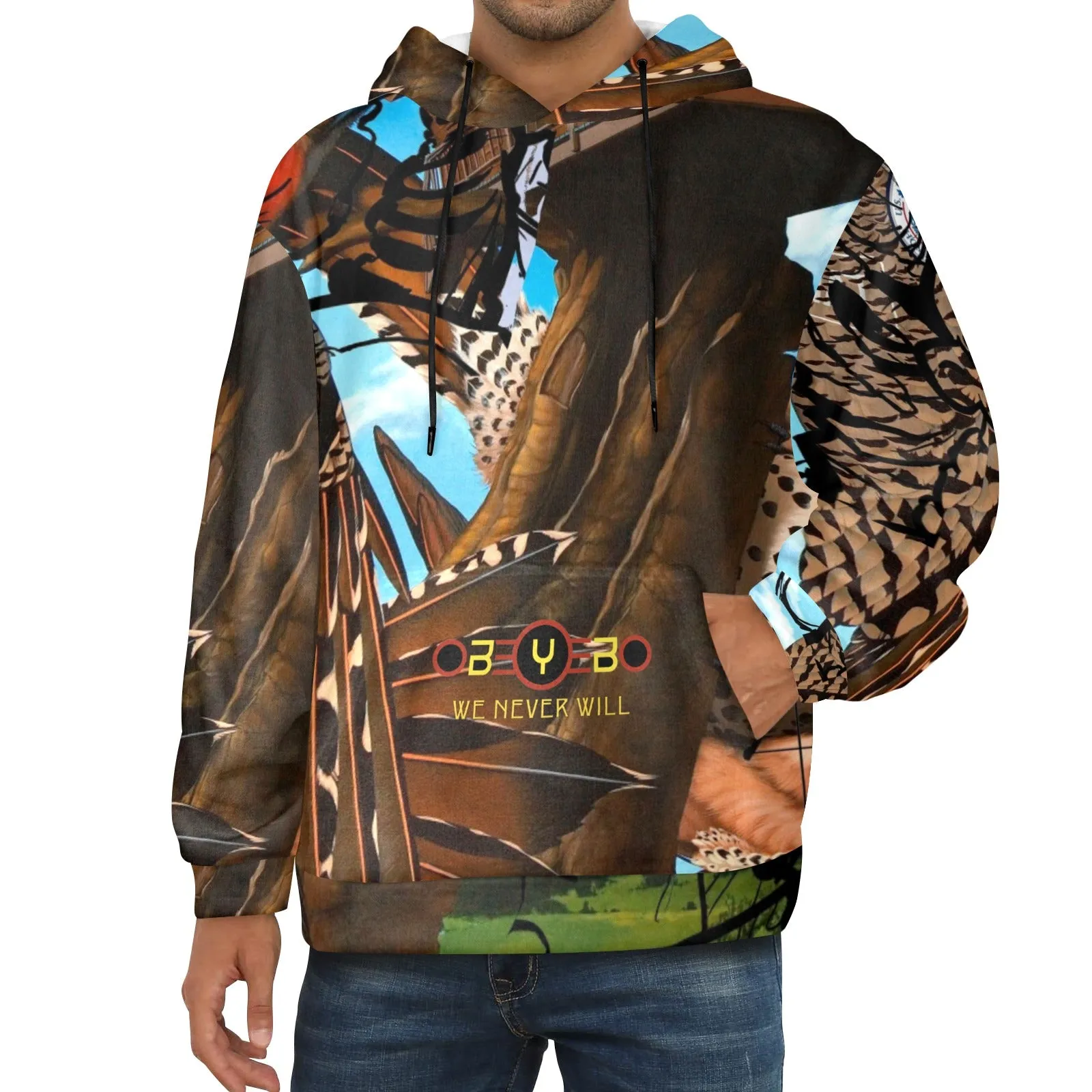 Home Invasion Men's Flannel Hoodie