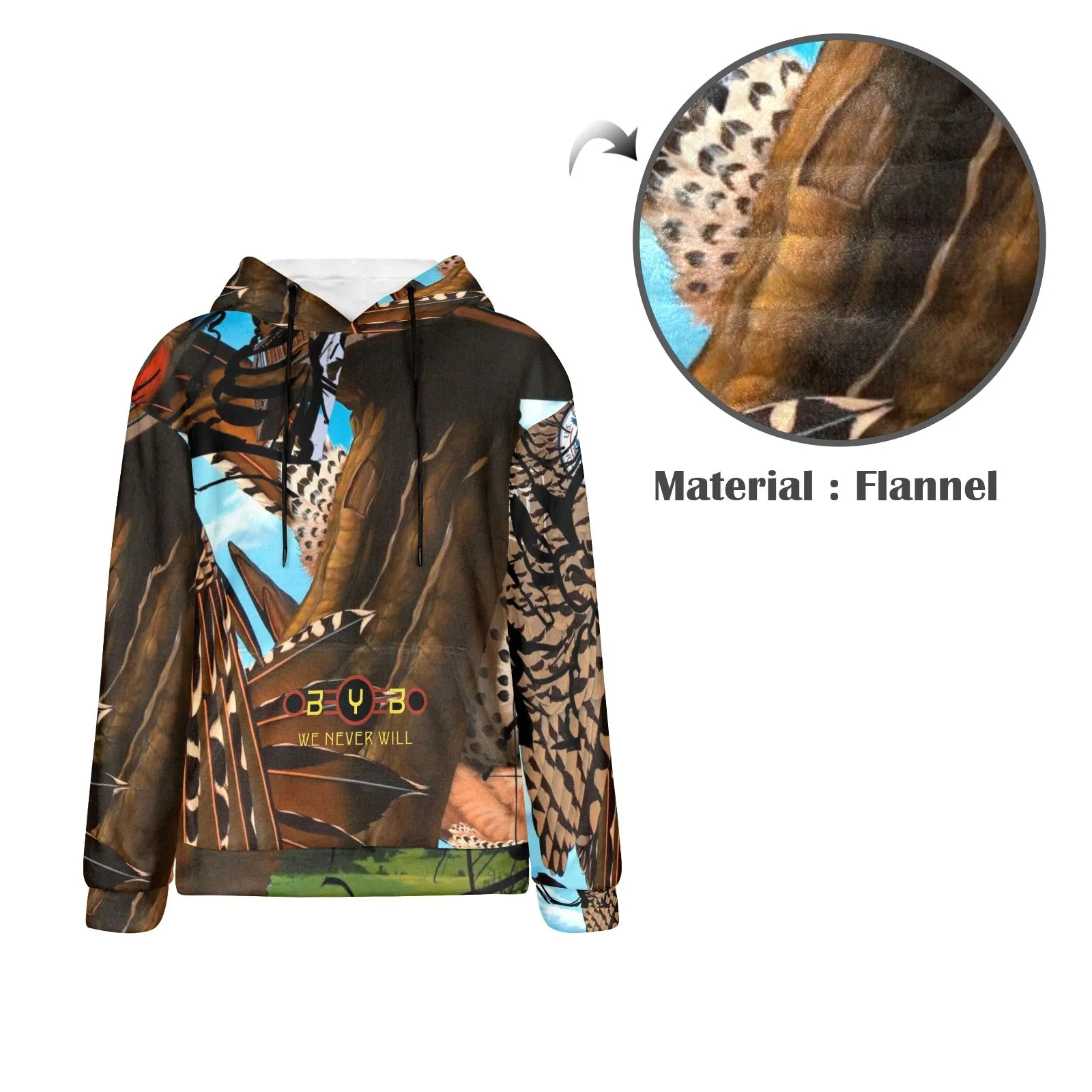 Home Invasion Men's Flannel Hoodie