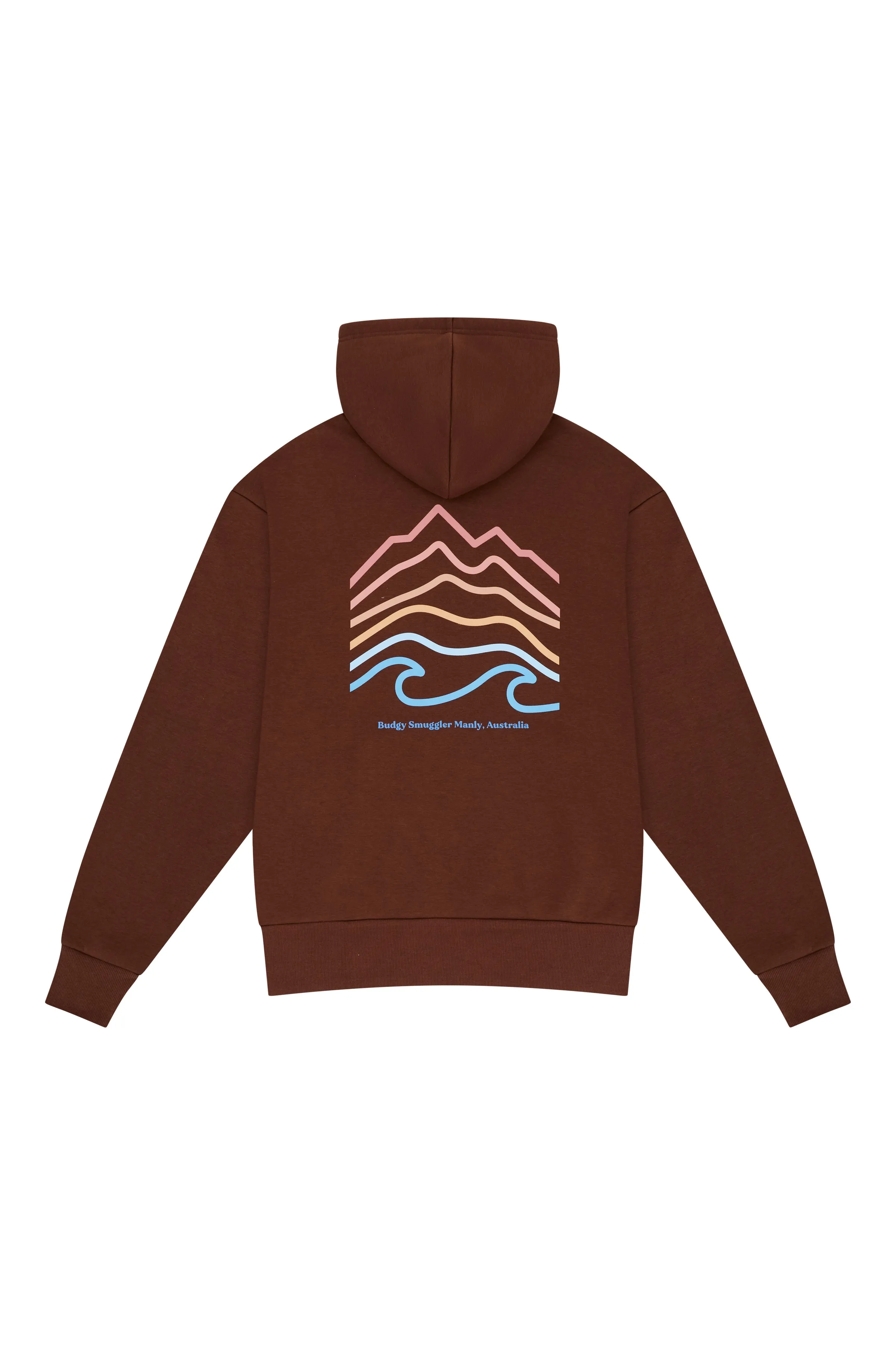Hoodie in Brown Mountain Wave