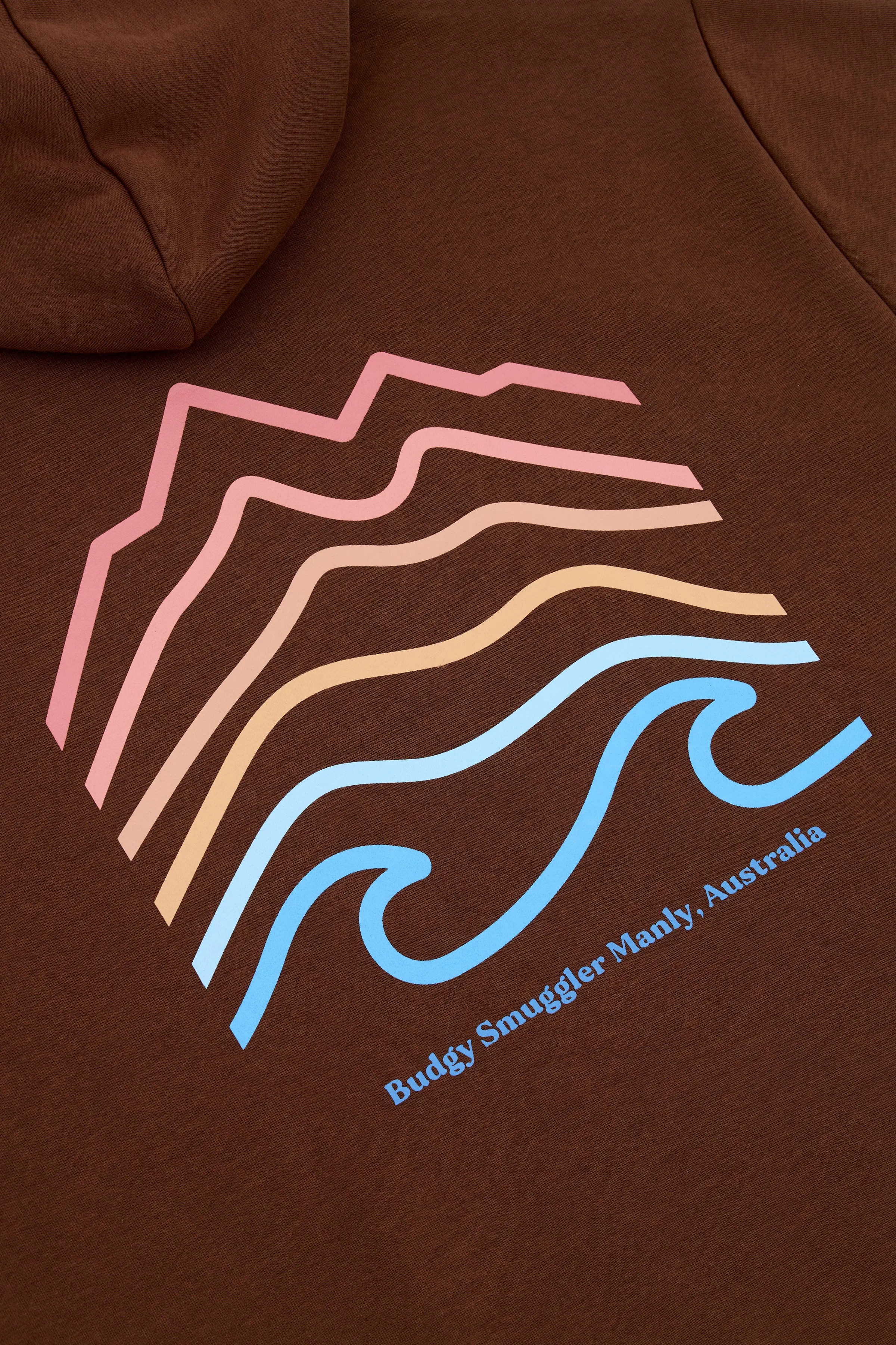 Hoodie in Brown Mountain Wave