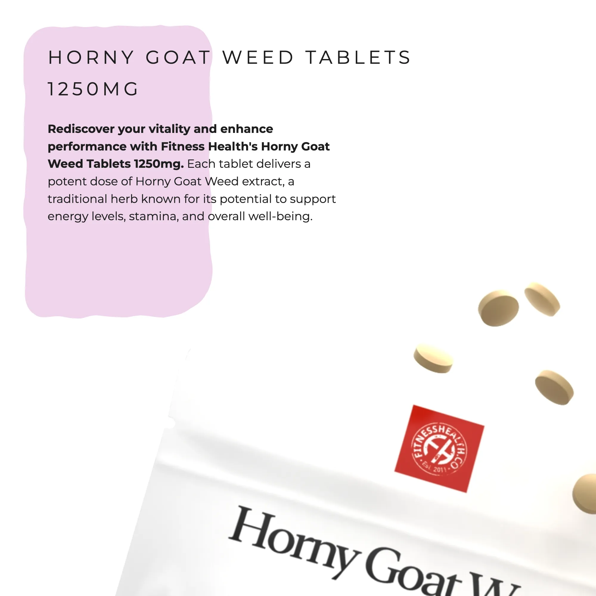 Horny Goat Weed Tablets 1250mg