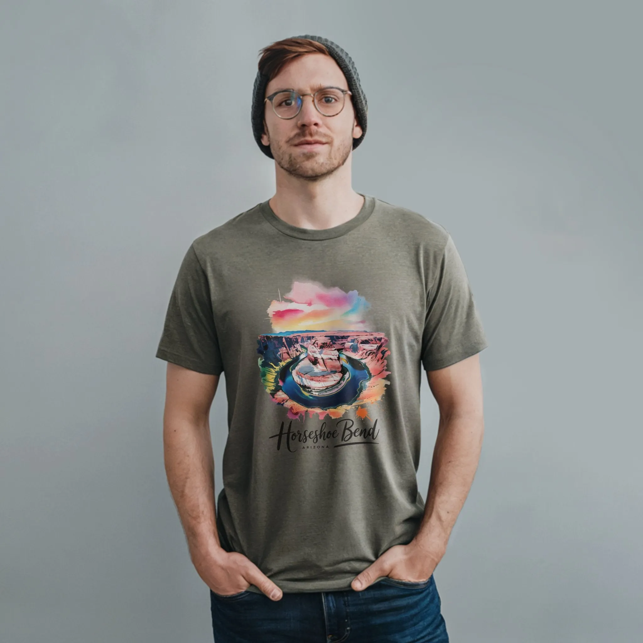 Horseshoe Bend Watercolor T-Shirt